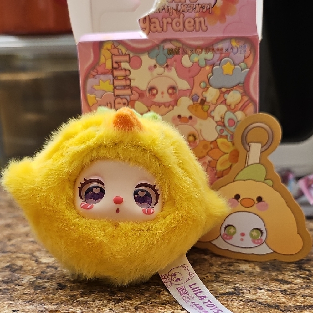 Yellow Chick Plush Keychain